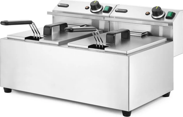 Ruční fritéza, 2 × 8 l, HENDI, Profi Line, 16L