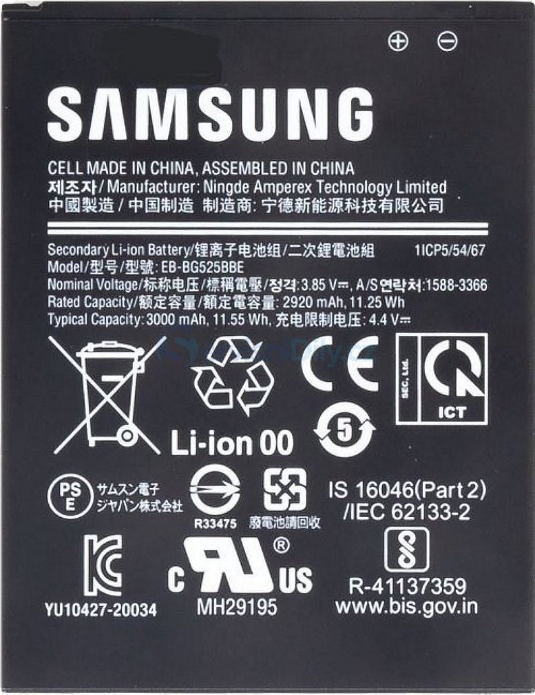 SAMSUNG EB-BG525BBE pro Galaxy Xcover 5 3000mAh Li-Ion - originální