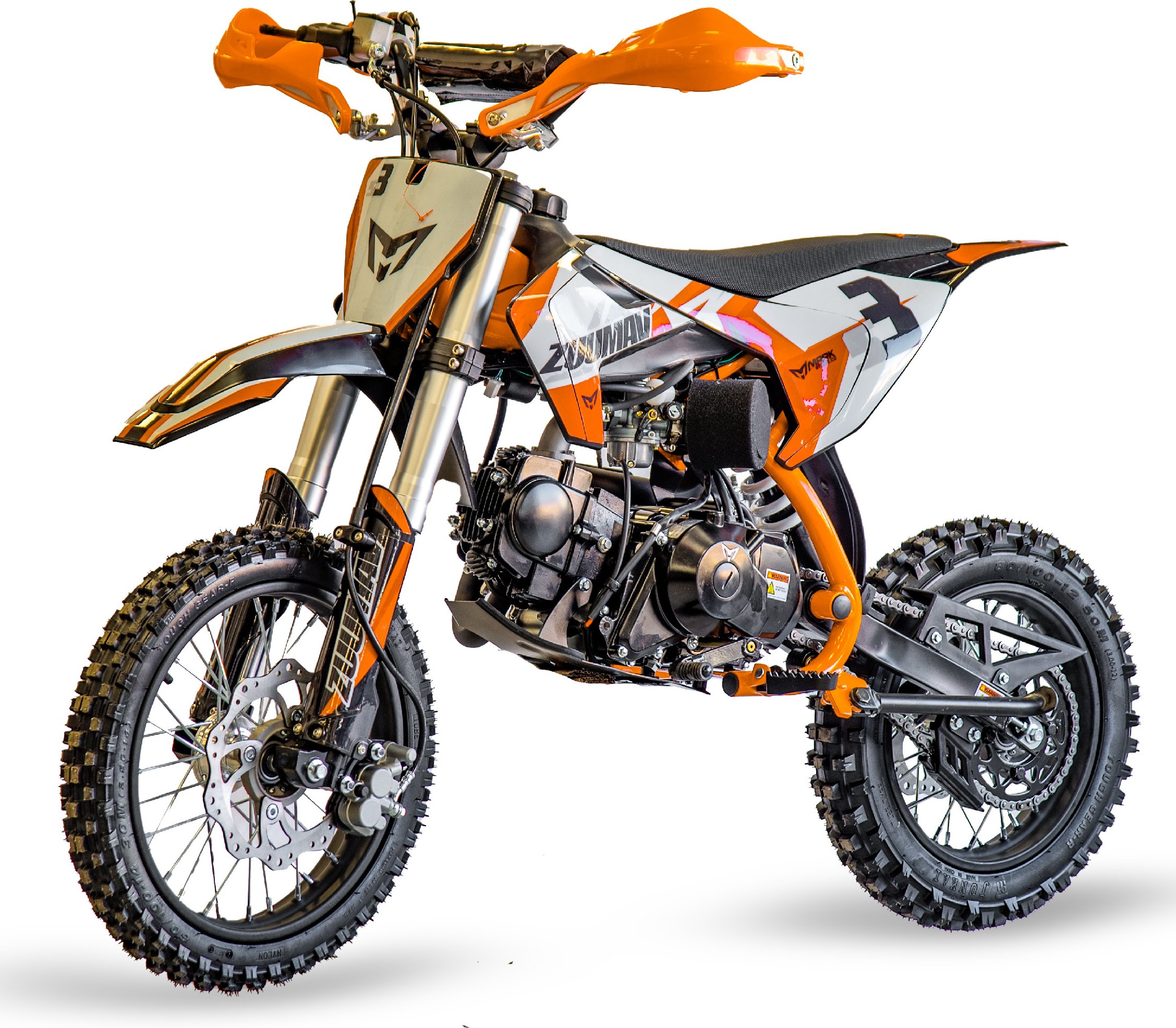 ZUUMAV© Pitbike Markstore Zuumav S3 125 ccm 14/12 poloautomat - oranžová