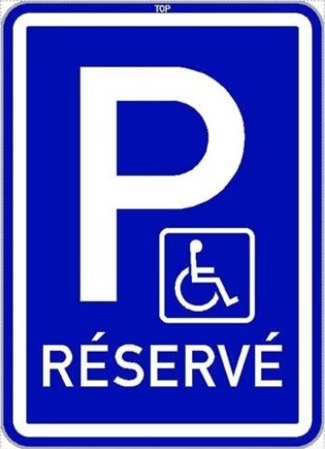 Dopravní značka IP12 + O1 - Vyhrazené parkoviště pro invalidu
