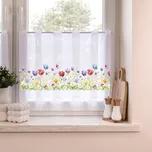 Forbyt Záclona žakárová tulipány/bílá