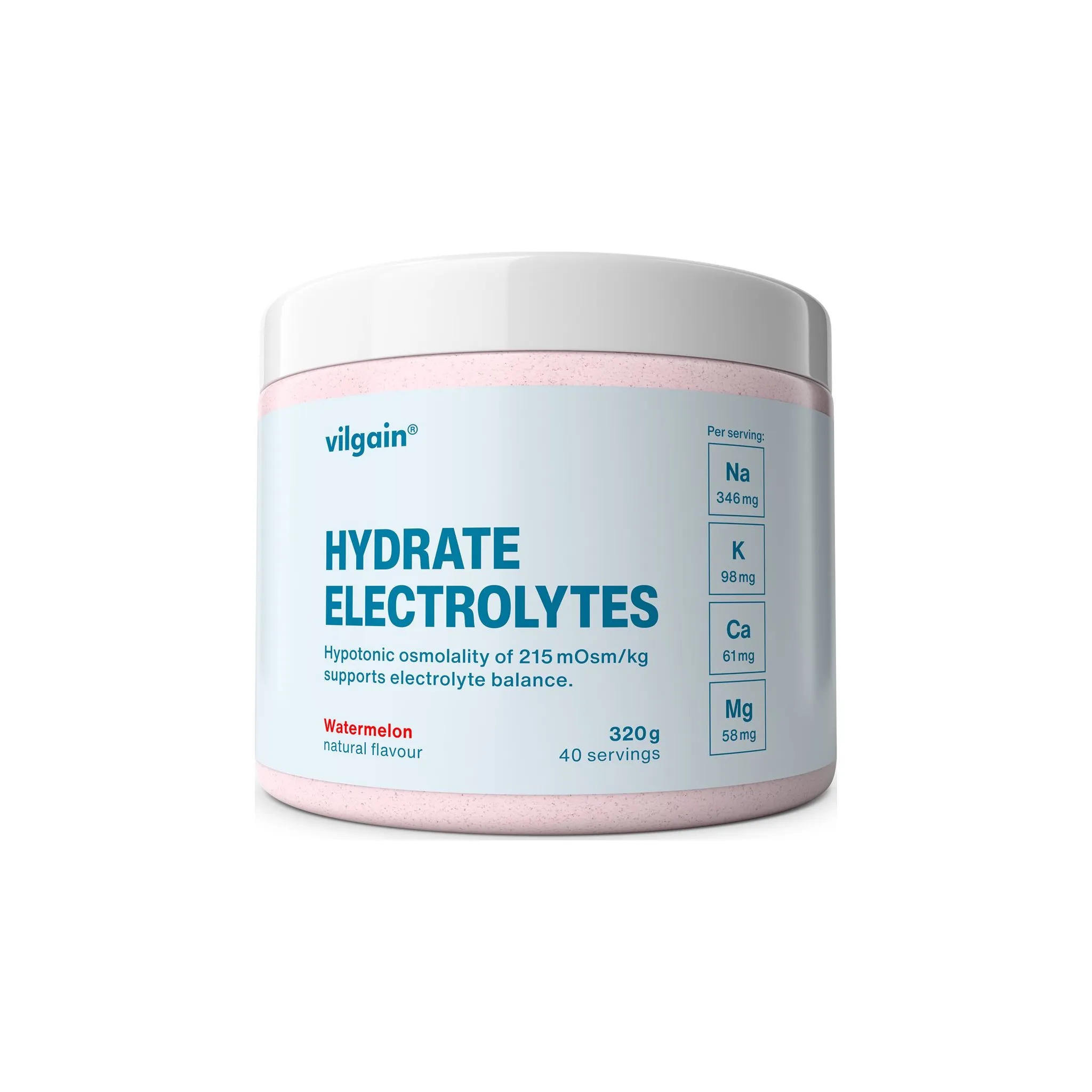 Fotografie 1 - Iontový nápoj Vilgain Hydrate Electrolytes 320 g meloun