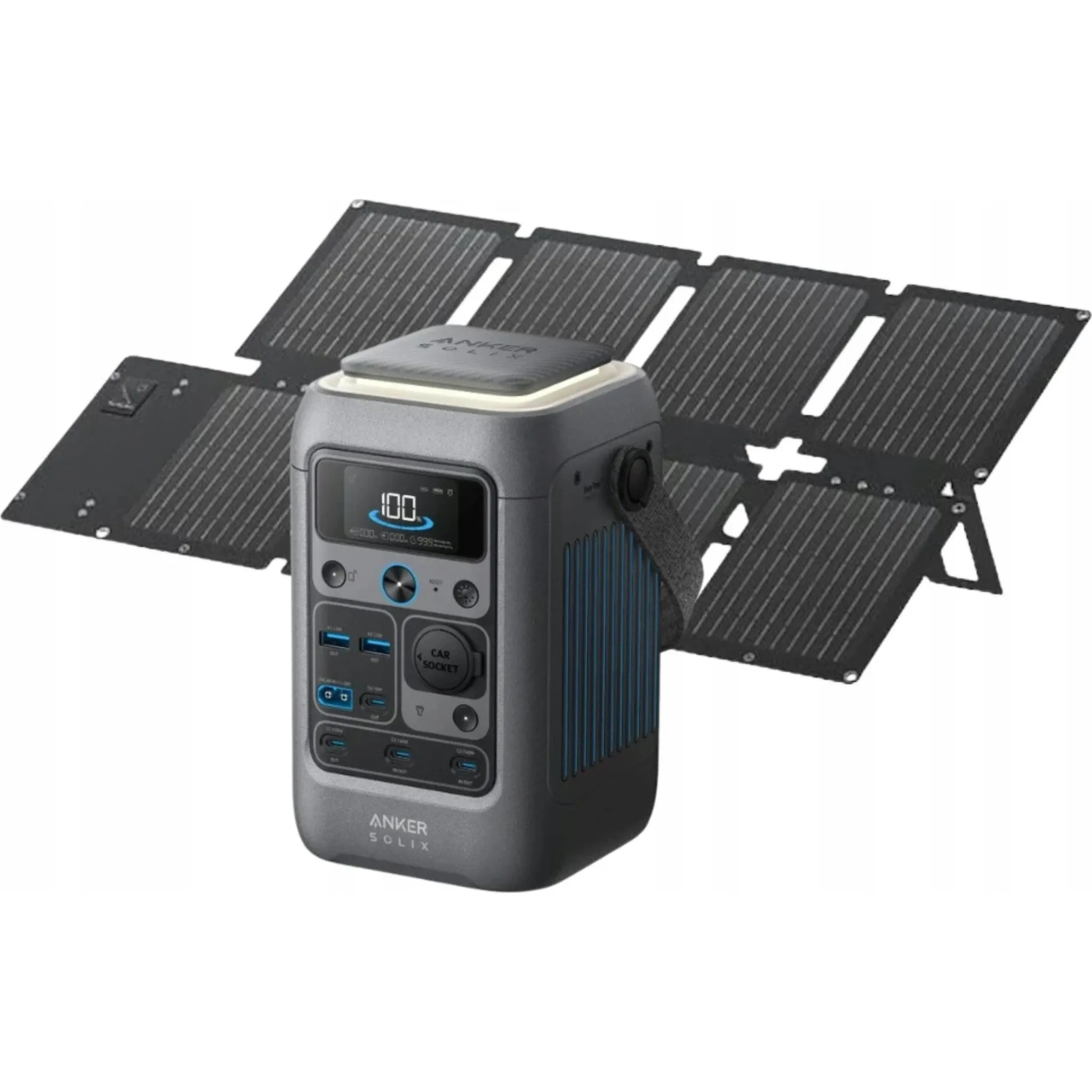 Fotografie 1 - Nabíjecí stanice Anker Solix C300X DC 288 Wh + PS60 Portable Solar Panel
