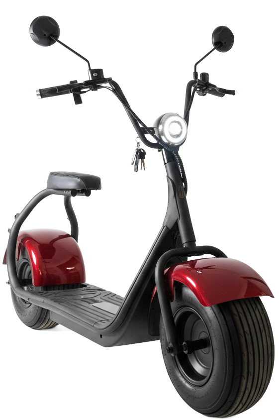 Elektrokoloběžka Sport 1000W - 200 kg nosnost, displej, alarm, vínová