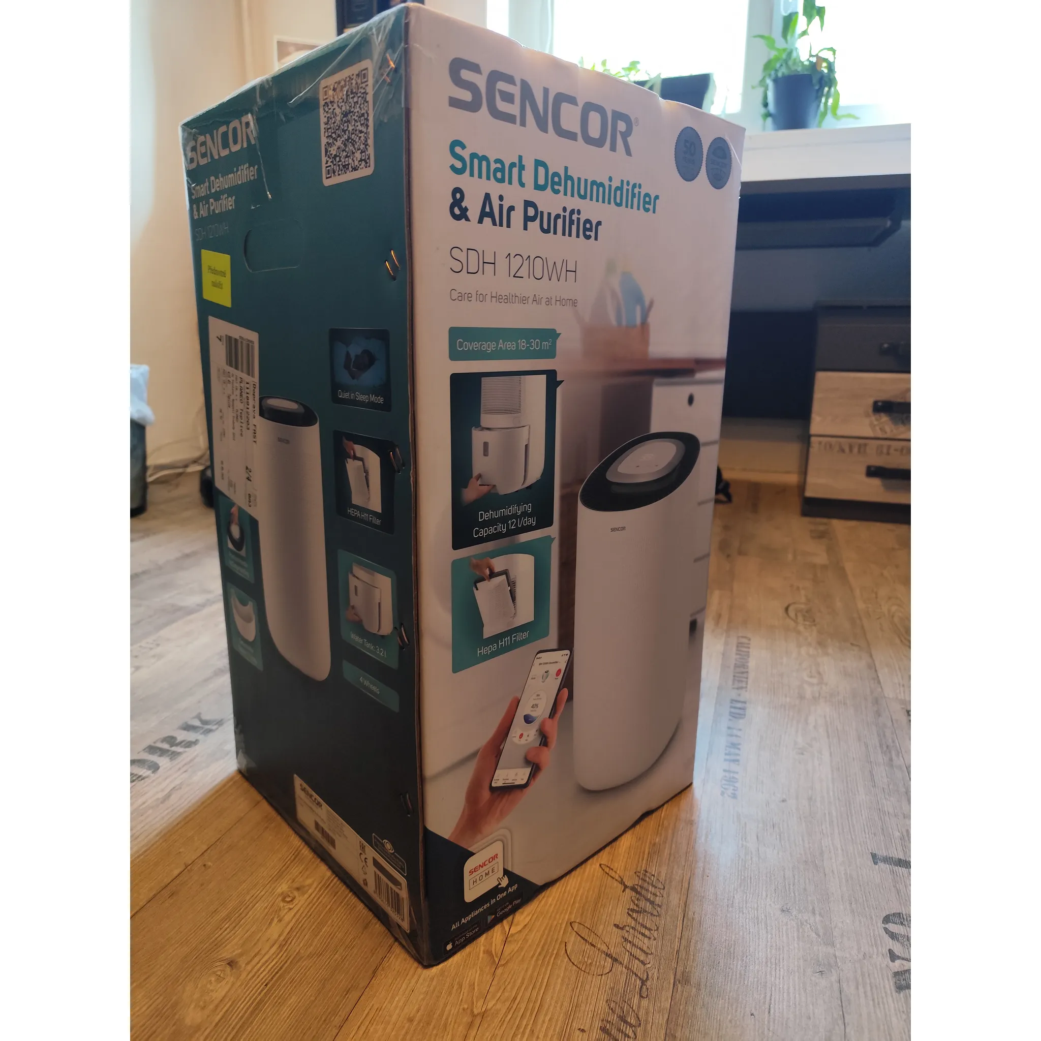 Fotografie 9 - Odvlhčovač vzduchu Sencor SDH 1210WH