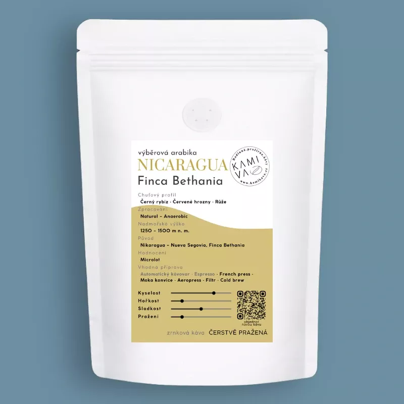 Kamikava Nicaragua Finca Bethania 250 g – zrnková káva Maracaturra