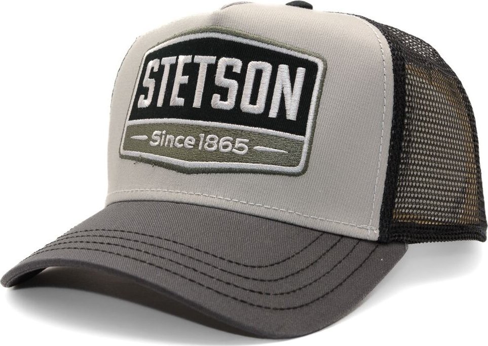 Kšiltovka Stetson - Trucker Cap Gasoline - Grey/Black