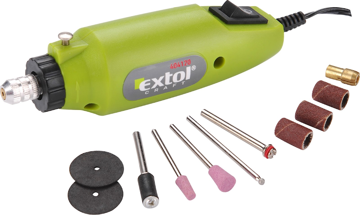 MINI přímá bruska s adaptérem EXTOL CRAFT 404120