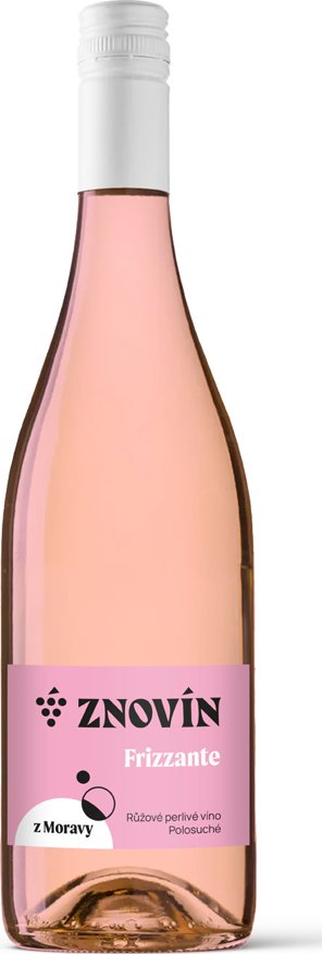 Znovín ZNOVÍN Frizzante rosé 2025 perlivé víno moravské zemské 0,75 l (5328)