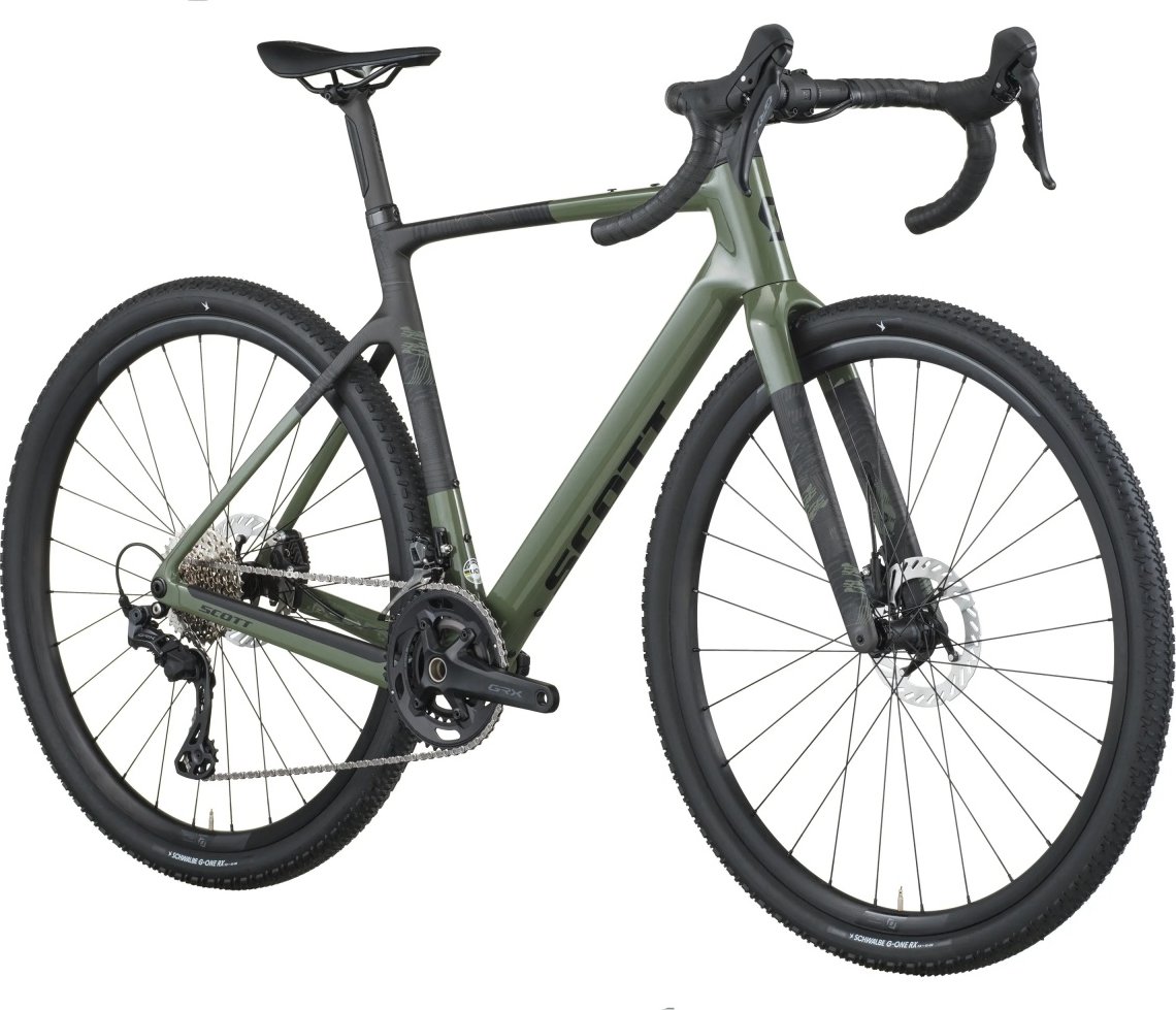 Kolo Scott Addict Gravel 40 2026 Wenge Green Velikost rámu kol CM: 58(US:XL)