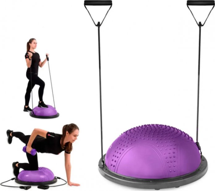 Ortek Balanční podložka BOSU na fitness a gymnastiku D 59 cm nafukovací s pumpičkou