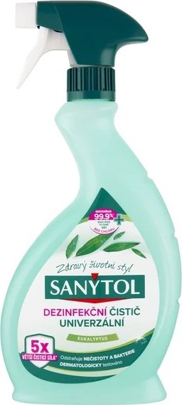 Sanytol - Dezinfekční univerzální čistič ve spreji s vůní eukalyptu 500 ml