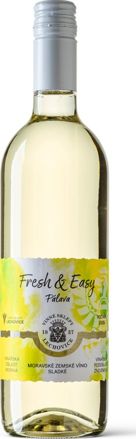 Lechovice Pálava - Fresh & Easy 2025 moravské zemské víno 0,75 l (2555)