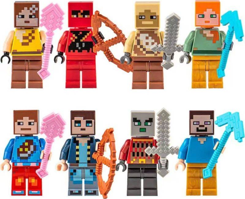 Figurky na dort 8ks Minecraft 4,5 cm - Cakesicq Cakesicq
