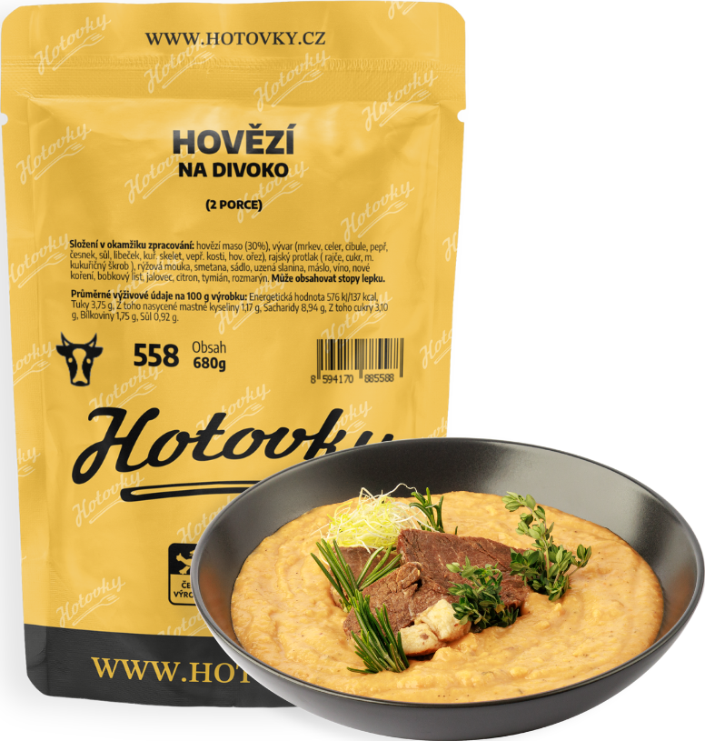 Hovězí na divoko (2 porce)