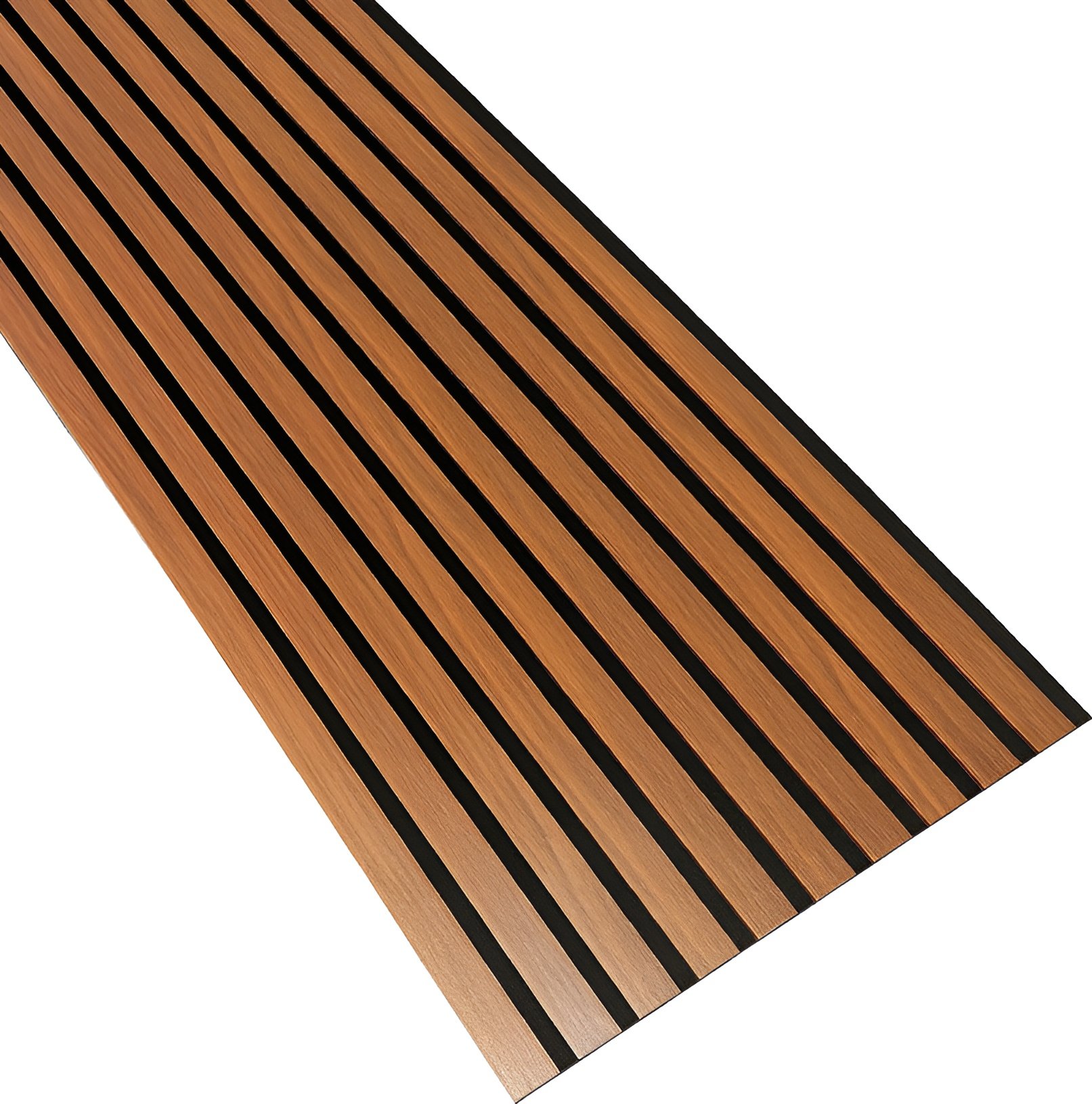 3D Dřevěné lamely na zeď na filci 255x46cm - Ořech TOSKÁNSKÝ