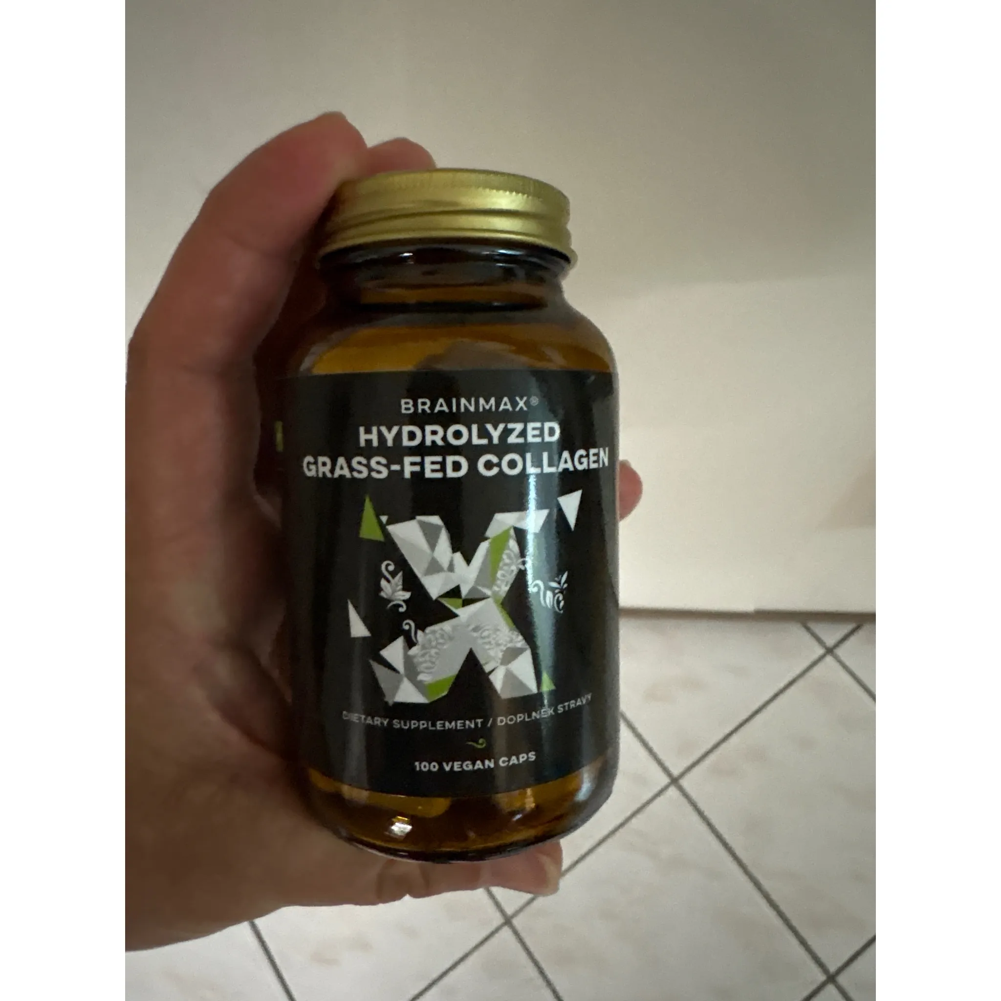 Fotografie 5 - Kloubní výživa BrainMax Hydrolyzovaný Grass-Fed Collagen 600 mg 100 cps.