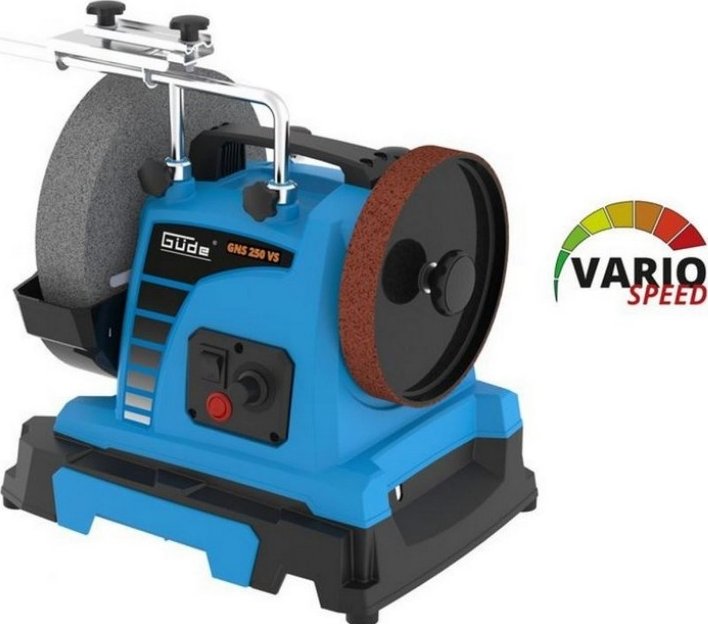 Bruska dvoukotoučová na nože TiGer GNS 250 VS, 150W, 230V s regulací 55275 GUDE (RP 7,40)