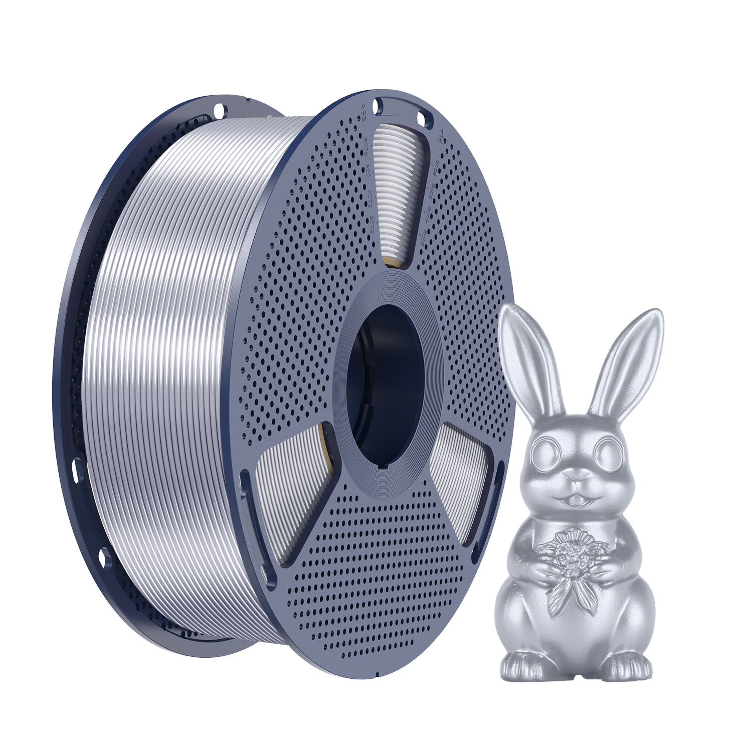 Filament Sunlu Silk PLA+ 1,75 mm 1 kg, Stříbrná
