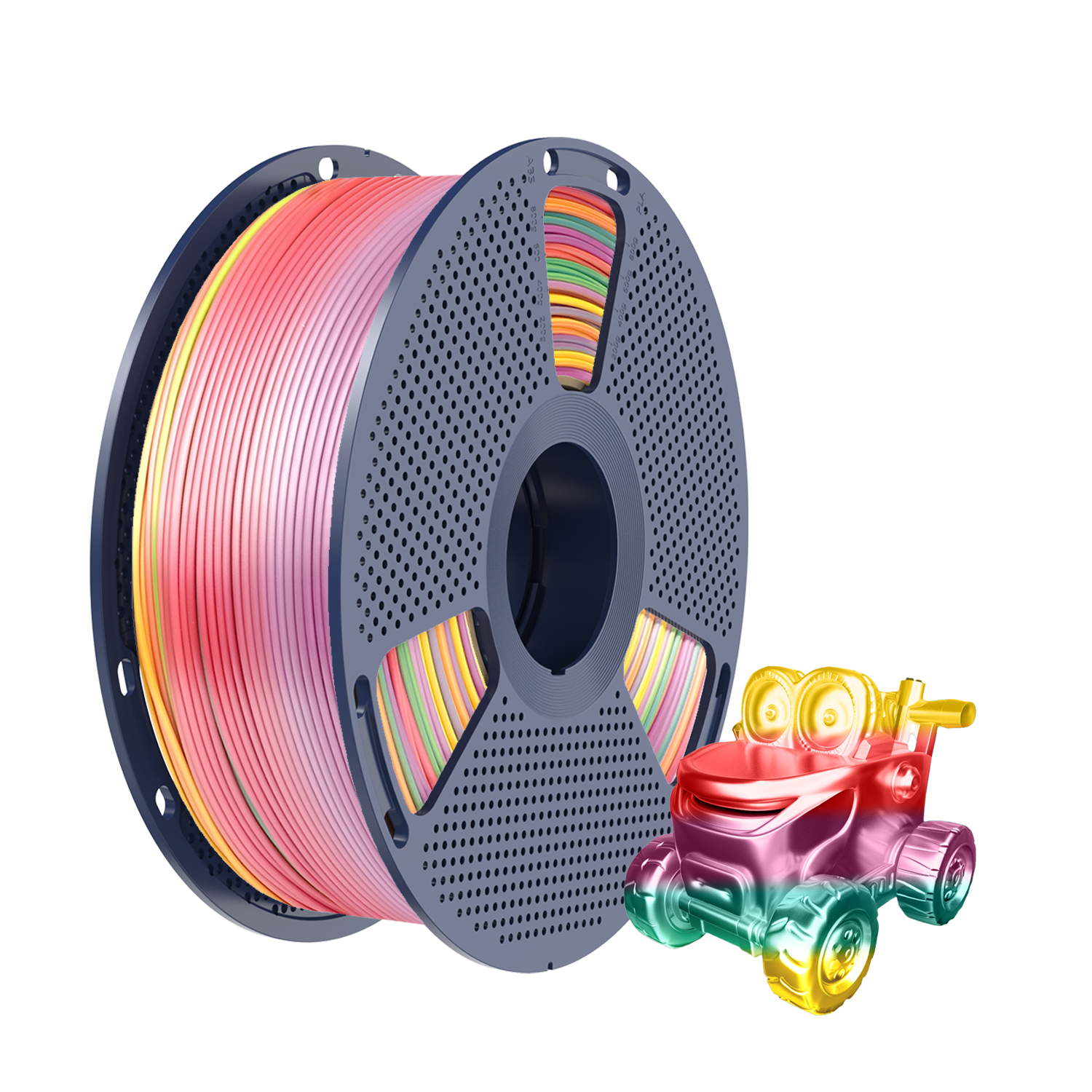 Filament Sunlu Silk PLA+ 1,75 mm 1 kg, Duhová 1