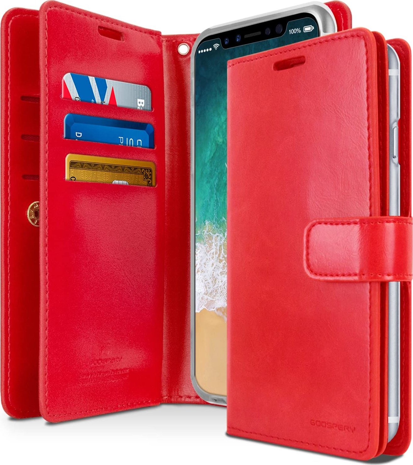 Mercury Knížkové pouzdro na iPhone 11 - Mercury, Mansoor Diary Red