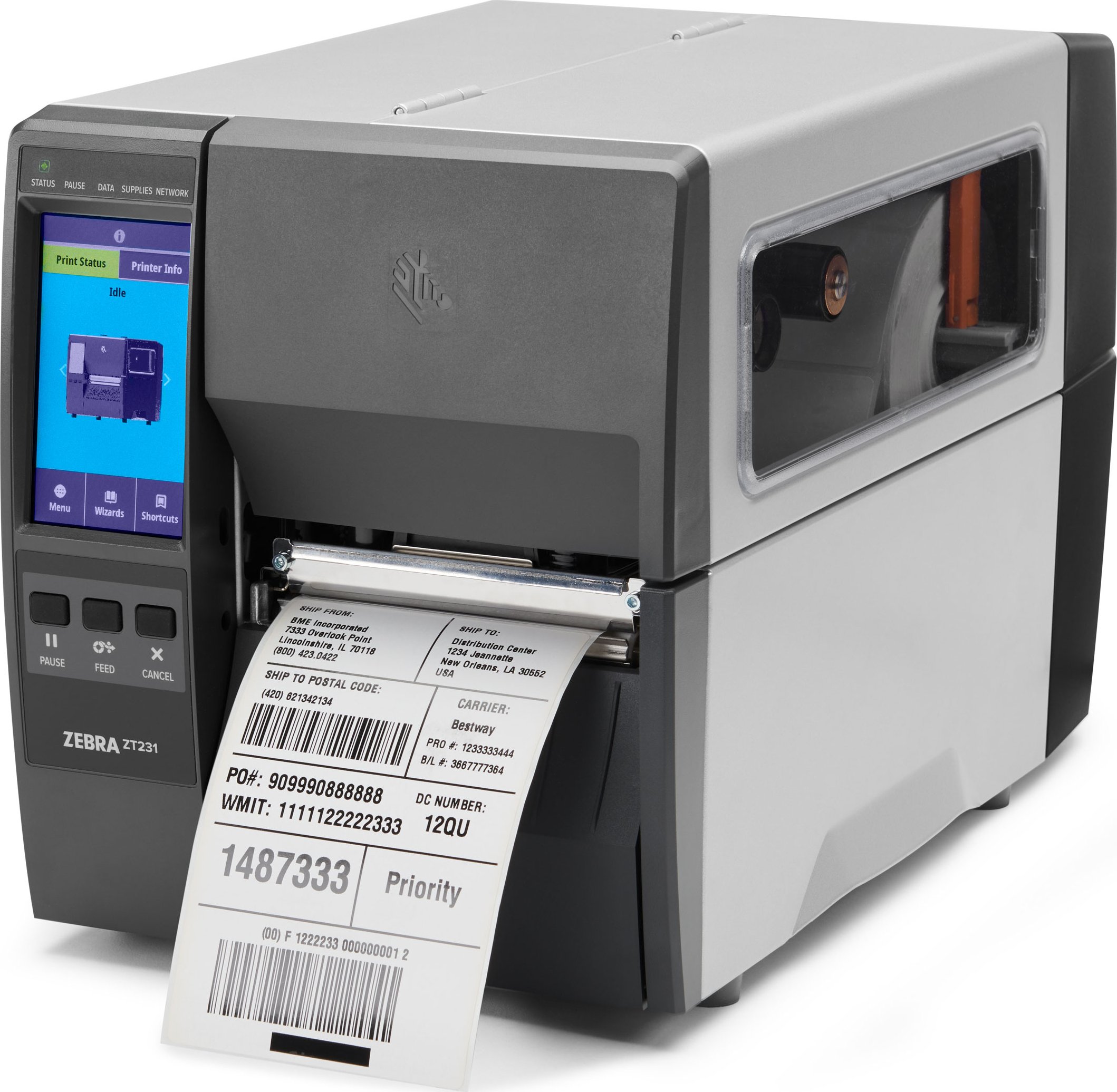 ZT23142-T0E000FZ Tiskárna štítků/etiket termo/termotransfer Zebra ZT231 200DPI + dárek k nákupu