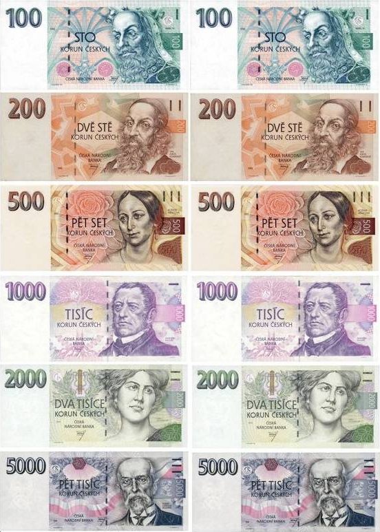Jedlý papír k vystříhnutí české bankovky - peníze A4 Pictu Hap