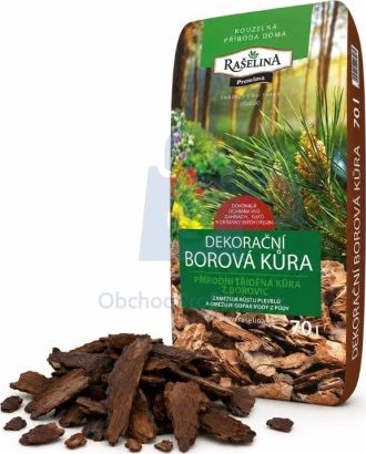Kůra borová, dekorační, Premium 70 l, balení 1 bal