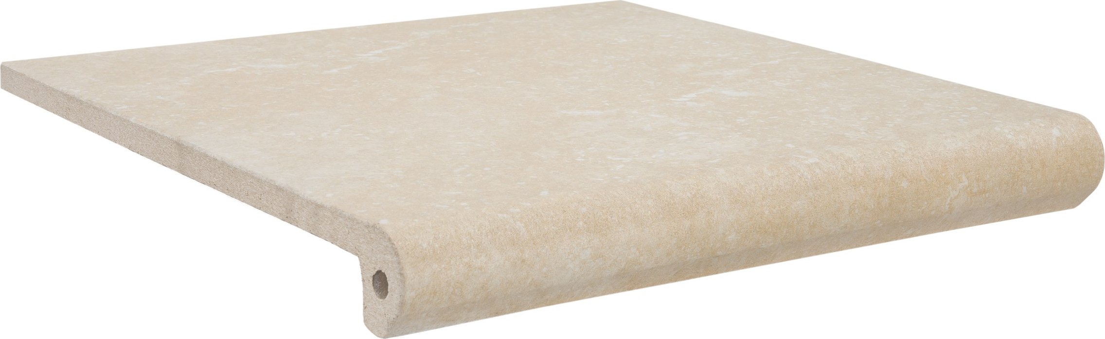 EXAGRES, S.A. Stone Creme 33x33x1,2 PEI 4,TV 5, R11 schodovka průběžná s nosem tažená mraz.