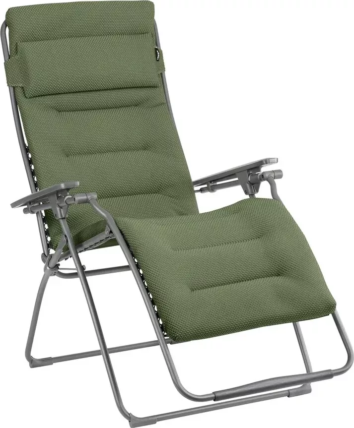 Relaxační křeslo Lafuma FUTURA XL BeComfort zelená Olive – ZERO GRAVITY, nosnost 150 kg