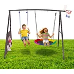 ECOTOYS Dětská zahradní houpačka 4v1…