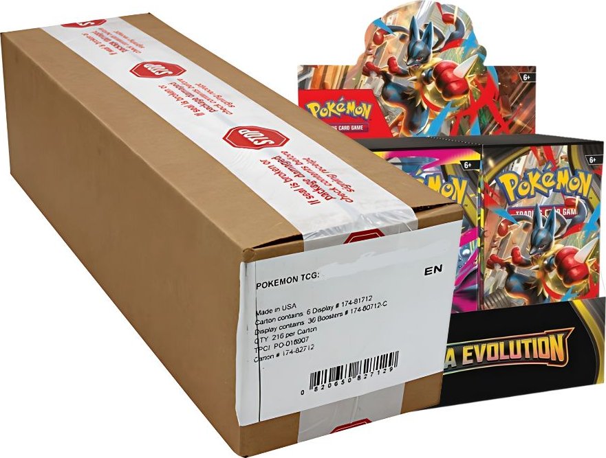 Pokémon TCG ME01 Mega Evolutions Booster Box Case