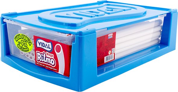 Mega Ritmo Strawberry inverted -dlouhé bílé pendreky 23,5g (Vidal pendreky jsou zárukou kvality. Sladké pokušení v podobě dlouhých bílých pendreků s lahodnou jahodovou náplní – jemné, voňavé a neodolatelné. Každý kousek je jako malý ovocný zážitek, který