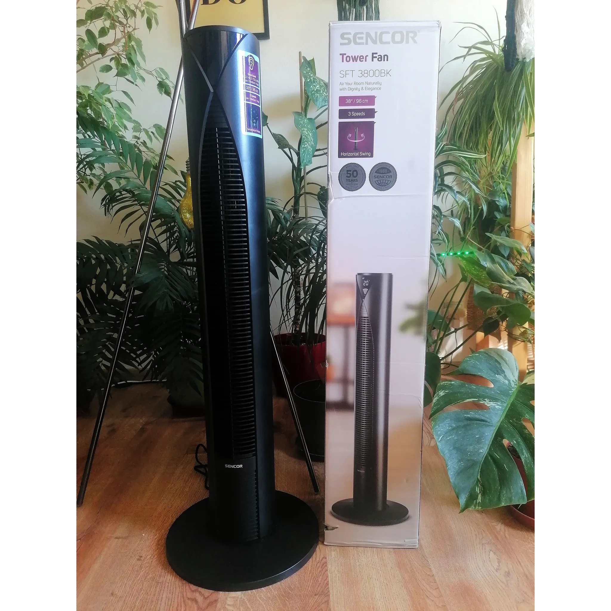 Fotografie 5 - Domácí ventilátor Sencor SFT 3800BK