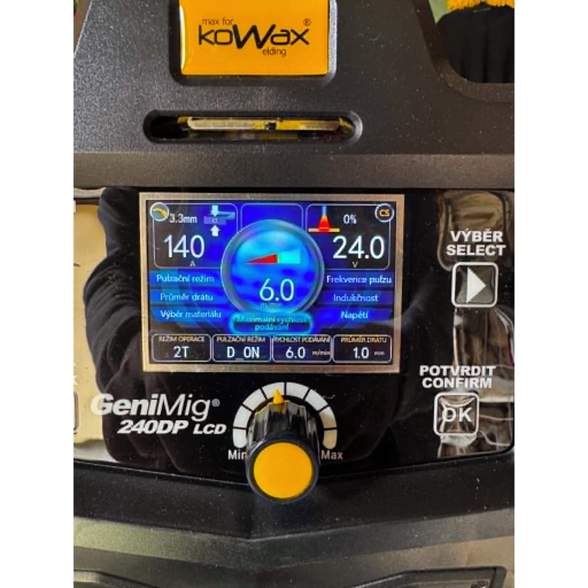 Fotografie 6 - Svářečka Kowax GeniMig 240DP LCD KWXSTGM240DP