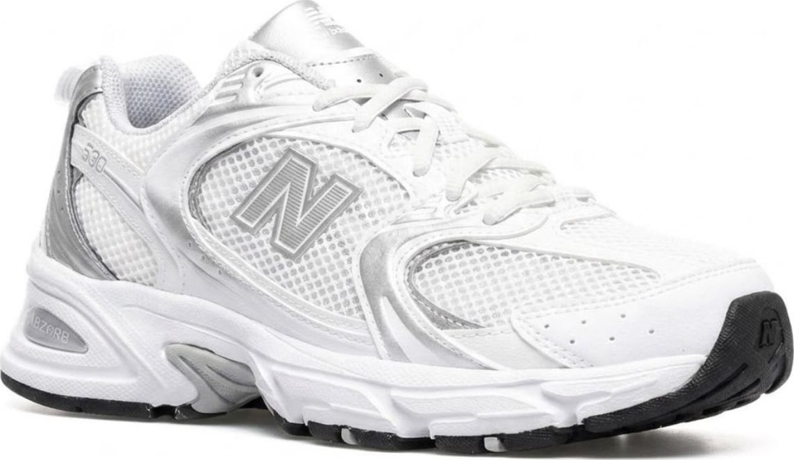 New Balance 530's MR530EMA - white/silver/metallic 44