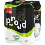 Proud Pivo limetka 4x 0,5 l plech