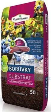 Rašelina Soběslav Premium substrát s vermikompostem pro borůvky 50 l