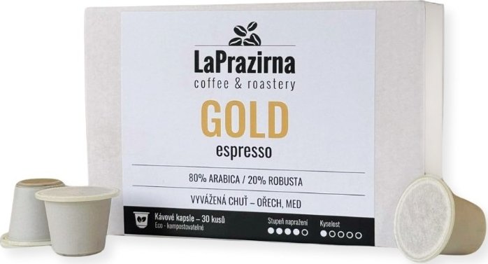 LaPrazirna GOLD espresso kapsle 30 ks