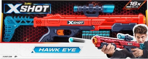 Zuru X-Shot Excel Hawk Eye Foam Dart Blaster (16 šipek)
