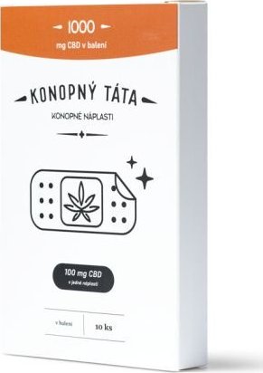 CBD náplasti 1000 mg Konopný Táta 10 ks