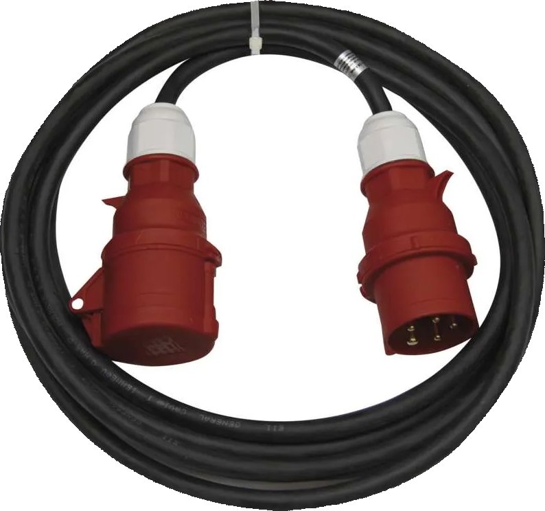 Emos Prodlužovací kabel 400V 25m 1 zásuvka 16A 5P gumový černý IP44