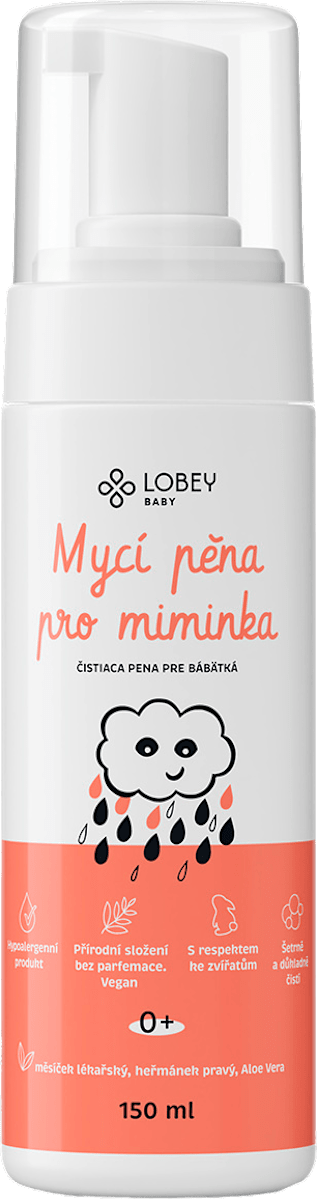 LOBEY Baby mycí pěna pro miminka