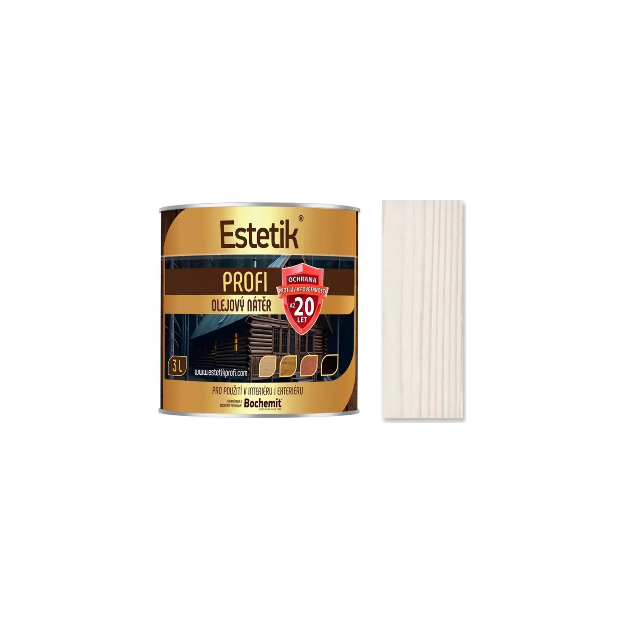 Fotografie 1 - Lazura Biopol Estetik Profi 3 l bílý
