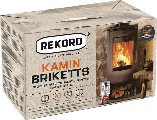 Uhelné brikety Rekord 7" papírové balení, 750 kg