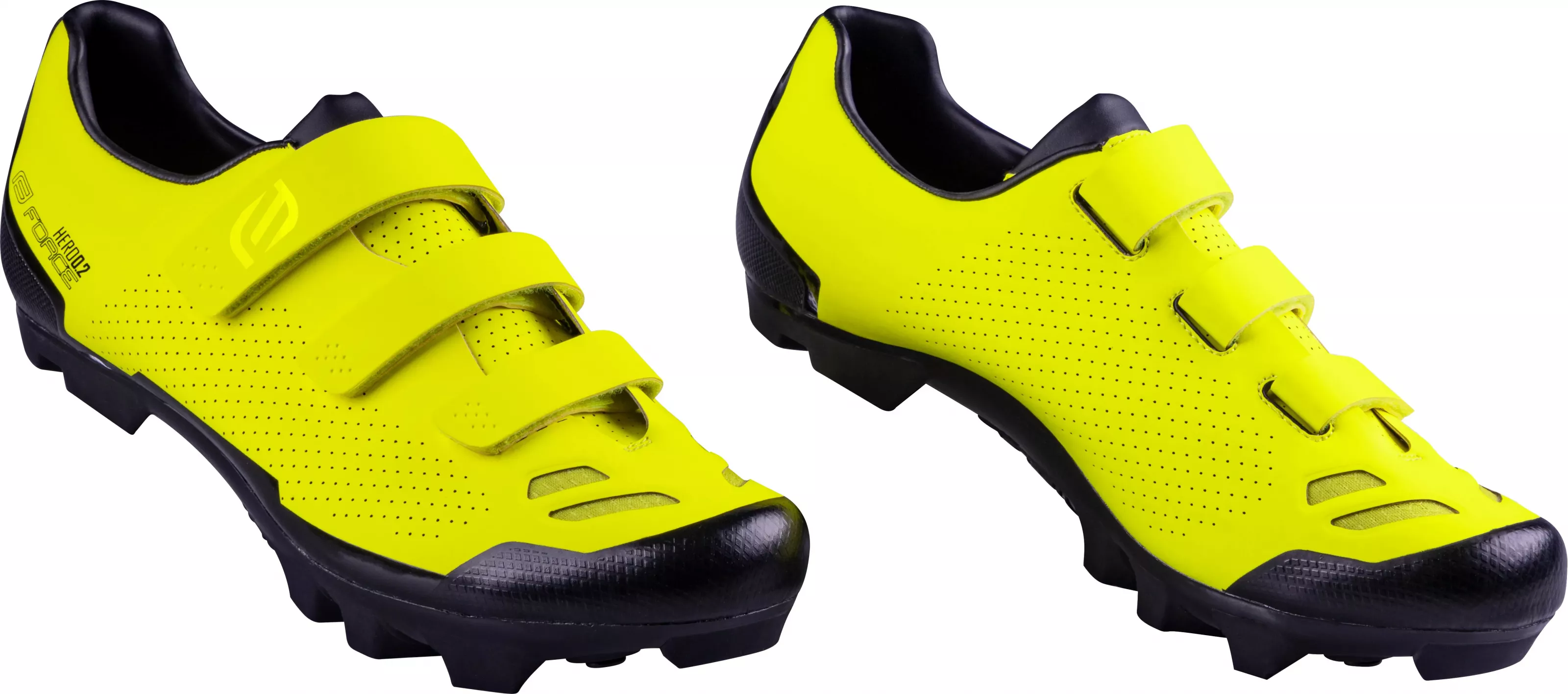 Tretry FORCE MTB HERO 2 fluo 42