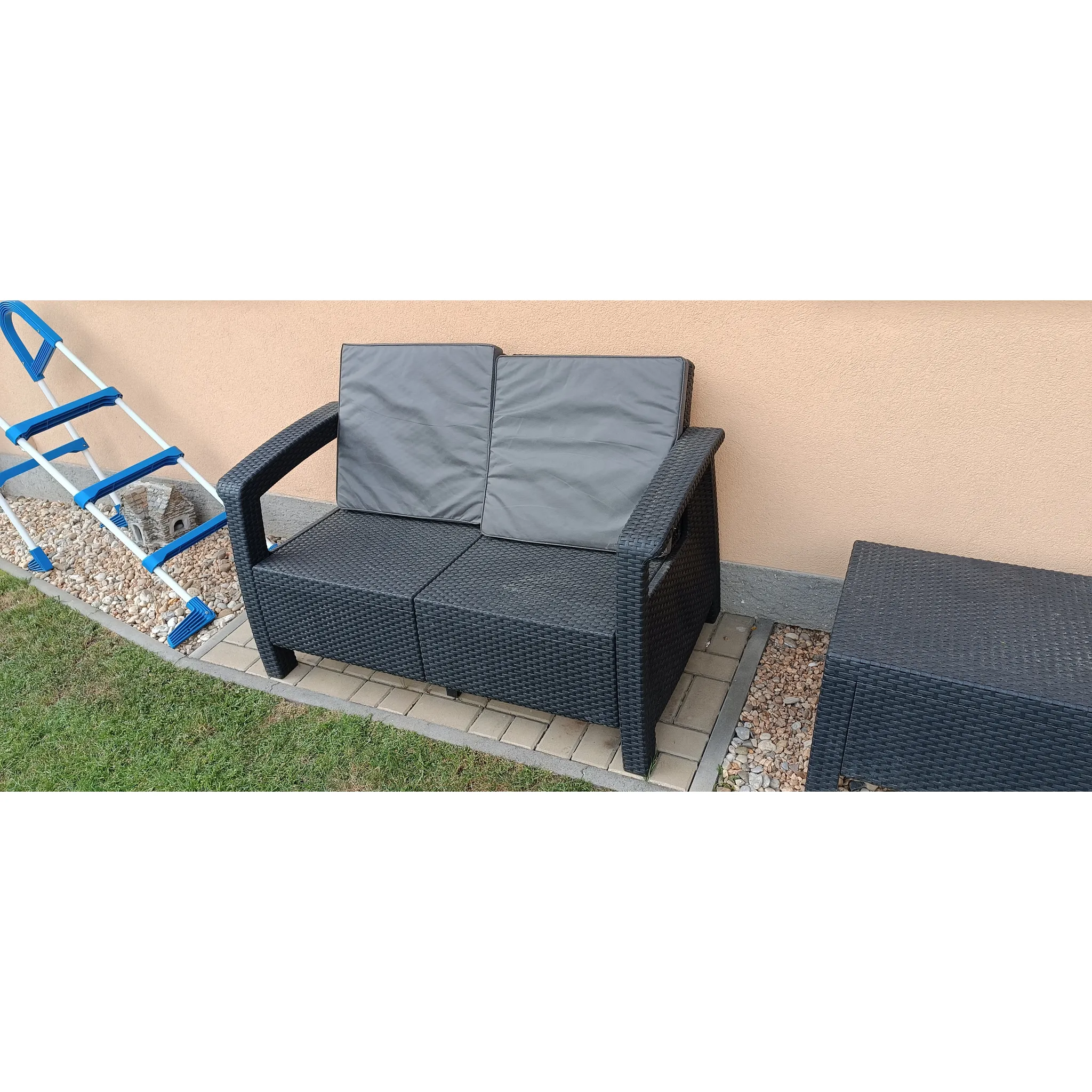 Fotografie 5 - Zahradní pohovka Allibert Corfu Love Seat zahradní pohovka cappuccino