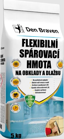Flexibilní spárovací hmota na obklady a dlažbu, 5kg šedá