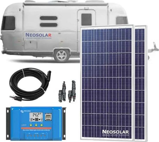 Victron Energy 350Wp kompletní solární systém pro karavan, chalupu