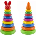 Teddies Skládanka pyramida s kroužky 28…